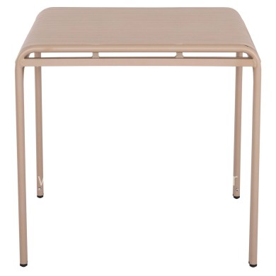 ΤΡΑΠΕΖΙ ΤΕΤΡΑΓΩΝΟ ΑΛΟΥΜΙΝΙΟΥ RACHEL HM6338.04 ΣΑΜΠΑΝΙ 80x80x76Υεκ.