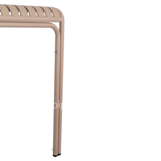 OUTDOOR SQUARE ALUMINUM TABLE RACHEL HM6338.04 CHAMPAGNE COLOR 80x80x76Hcm.