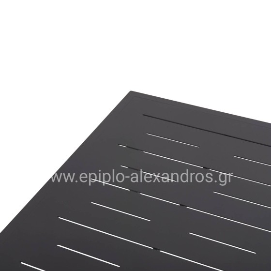 OUTDOOR LOUNGE SET 4PCS LARRY HM6188.01 DARK GREY ALUMINUM-P.E. FABRIC