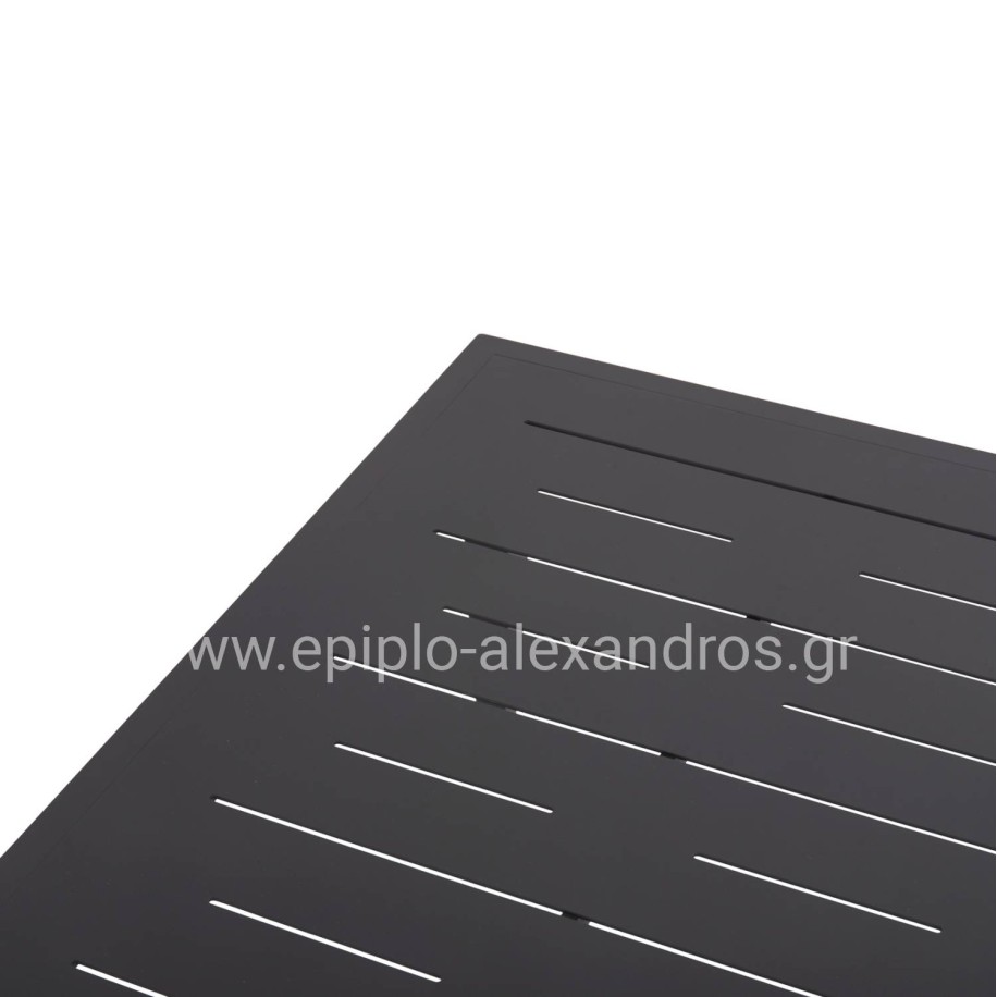 OUTDOOR LOUNGE SET 4PCS LARRY HM6188.01 DARK GREY ALUMINUM-P.E. FABRIC