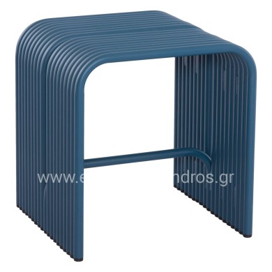 STOOL SERIES INTREPID HM6325.08 ALUMINUM IN BLUE COLOR 40x38x42,5Hcm.