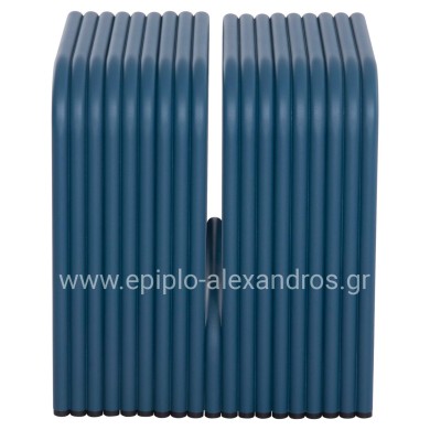 STOOL SERIES INTREPID HM6325.08 ALUMINUM IN BLUE COLOR 40x38x42,5Hcm.