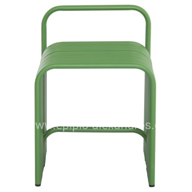 STOOL SERIES INTREPID HM6326.07 ALUMINUM IN GREEN COLOR 40x38x55Hcm.