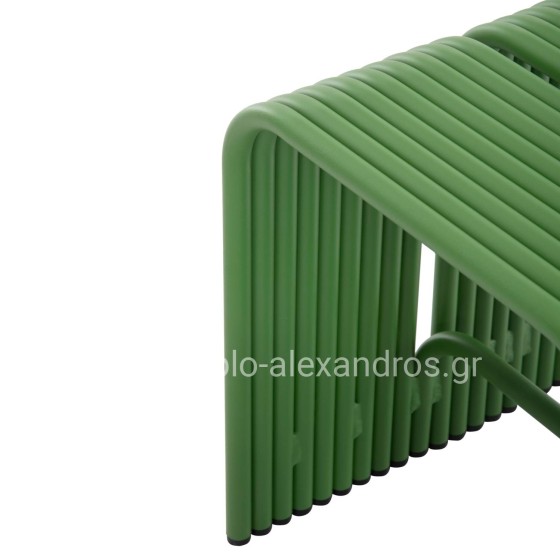 STOOL SERIES INTREPID HM6326.07 ALUMINUM IN GREEN COLOR 40x38x55Hcm.