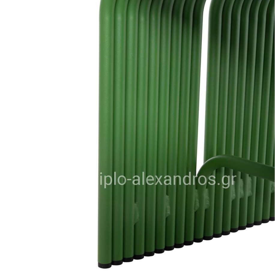 STOOL SERIES INTREPID HM6326.07 ALUMINUM IN GREEN COLOR 40x38x55Hcm.