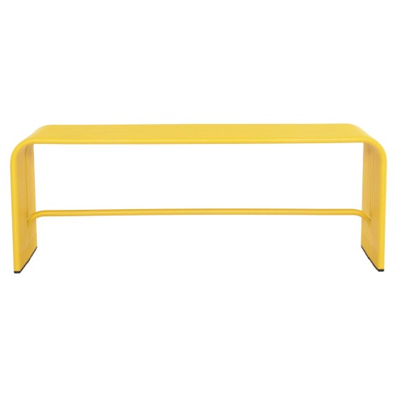 BENCH 2-SEATER SERIES INTREPID HM6327.06 ALUMINUM IN YELLOW COLOR 109,5x37,5x40,5Hcm.