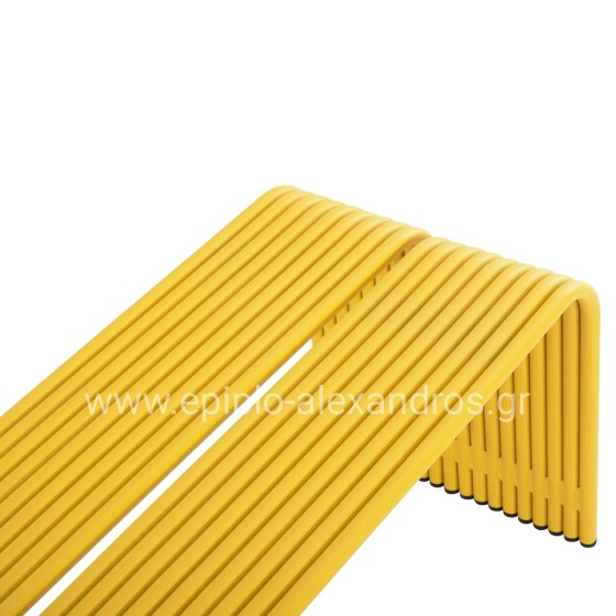 ΠΑΓΚΑΚΙ 2-ΘΕΣΙΟ ΣΕΙΡΑ INTREPID HM6327.06 ΑΛΟΥΜΙΝΙΟ ΣΕ ΚΙΤΡΙΝΟ ΧΡΩΜΑ 109,5x37,5x40,5Υεκ.