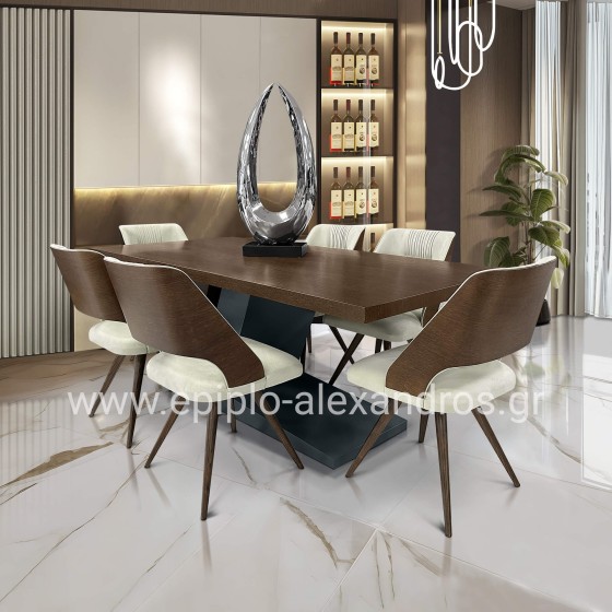 Dining Table Bellevue With 6 Chairs La Bouverie