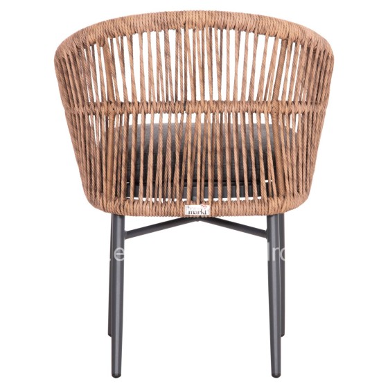 ΠΟΛΥΘΡΟΝΑ ΑΛΟΥΜΙΝΙΟΥ ORIN HM6265.01 ΣΚΟΥΡΟ ΓΚΡΙ- P.E.RATTAN ΣΕ ΦΥΣΙΚΟ 58x61x75Υεκ.