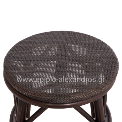 ΣΚΑΜΠΟ ΑΛΟΥΜΙΝΙΟΥ CHINO HM6285.01 BAMBOO LOOK ΚΑΦΕ-TEXTILENE ΚΑΦΕ Φ36x46Υεκ.