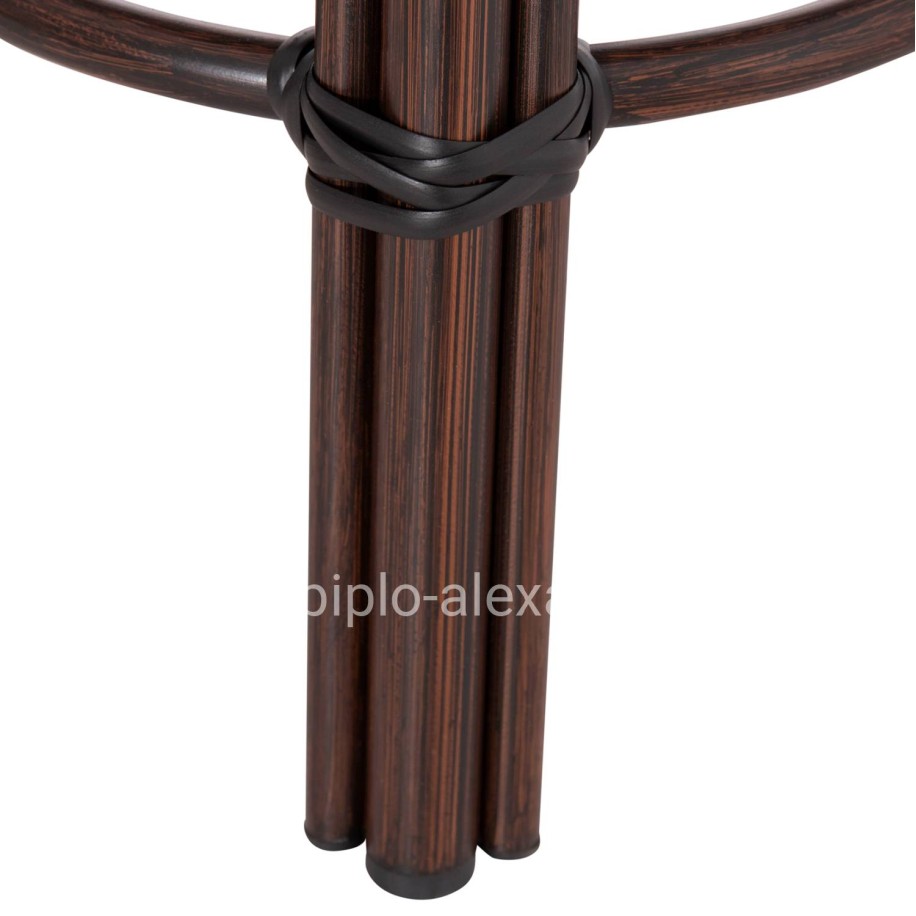 ΣΚΑΜΠΟ ΑΛΟΥΜΙΝΙΟΥ CHINO HM6285.01 BAMBOO LOOK ΚΑΦΕ-TEXTILENE ΚΑΦΕ Φ36x46Υεκ.