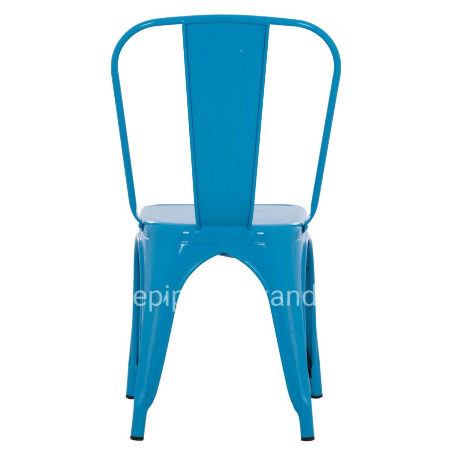 DINING CHAIR MELITA-PRO HM8641.48 METAL IN BLUE 44x47x84.5Hcm.