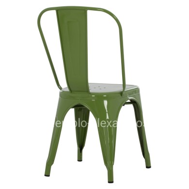 DINING CHAIR MELITA-PRO HM8641.53 METAL IN LIGHT OLIVE GREEN 44x47x84.5Hcm.