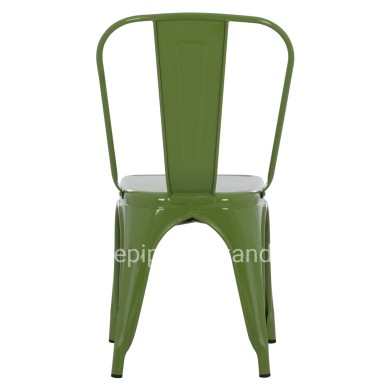 DINING CHAIR MELITA-PRO HM8641.53 METAL IN LIGHT OLIVE GREEN 44x47x84.5Hcm.