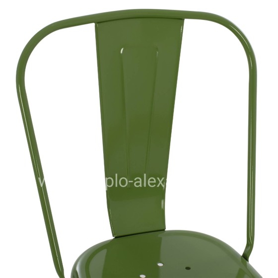 DINING CHAIR MELITA-PRO HM8641.53 METAL IN LIGHT OLIVE GREEN 44x47x84.5Hcm.