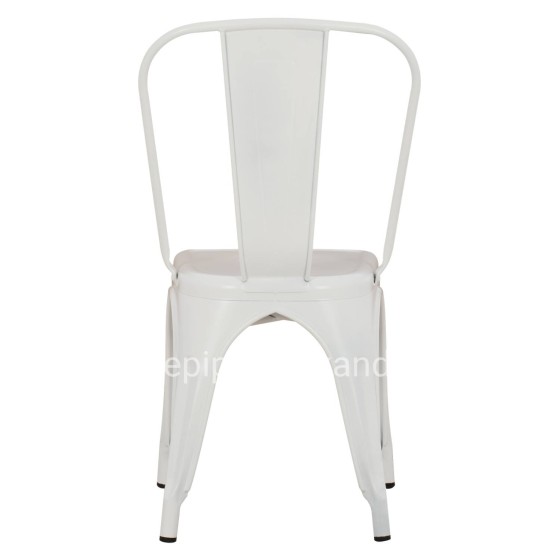 DINING CHAIR MELITA-PRO HM8641.41 METAL IN MATTE WHITE 44x47x84.5Hcm.