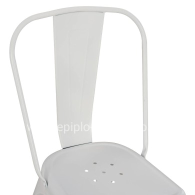 DINING CHAIR MELITA-PRO HM8641.41 METAL IN MATTE WHITE 44x47x84.5Hcm.