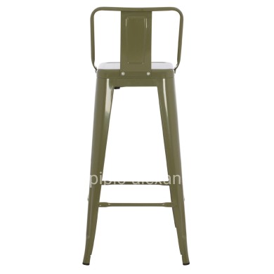 ΣΚΑΜΠΟ BAR ME ΠΛΑΤΗ ΜΕΤΑΛΛΙΚΟ MELITA-PRO HM8643.43 DARK OLIVE GREEN 42x42x100Υεκ.