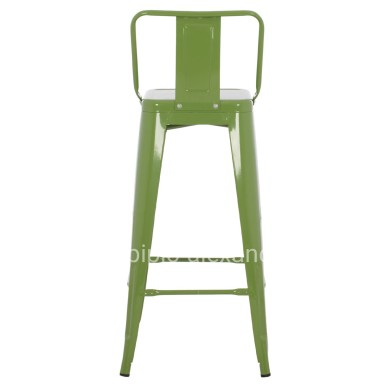 ΣΚΑΜΠΟ BAR ME ΠΛΑΤΗ ΜΕΤΑΛΛΙΚΟ MELITA-PRO HM8643.53 LIGHT OLIVE GREEN 42x42x100Υεκ.