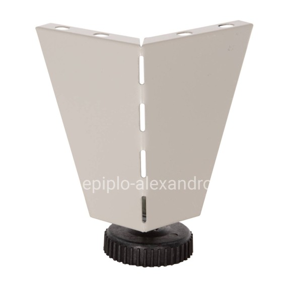 REPLACEMENT LEGS HM6093 SET 4PCS WITH HEIGHT ADJUSTERS-10Hcm-FOR METAL WARDROBES