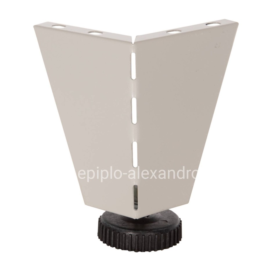 REPLACEMENT LEGS HM6093 SET 4PCS WITH HEIGHT ADJUSTERS-10Hcm-FOR METAL WARDROBES