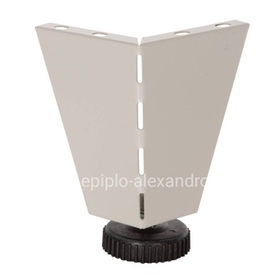 REPLACEMENT LEGS HM6093 SET 4PCS WITH HEIGHT ADJUSTERS-10Hcm-FOR METAL WARDROBES