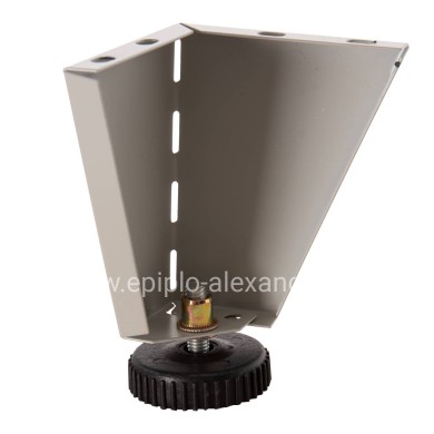 REPLACEMENT LEGS HM6093 SET 4PCS WITH HEIGHT ADJUSTERS-10Hcm-FOR METAL WARDROBES