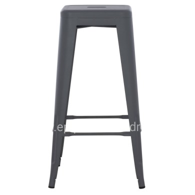 BAR STOOL MELITA-PRO HM8642.50 METAL IN GREY 43x43x78Hcm.