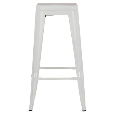 BAR STOOL MELITA-PRO HM8642.41 METAL IN MATTE WHITE 43x43x78Hcm.
