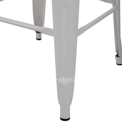BAR STOOL MELITA-PRO HM8642.41 METAL IN MATTE WHITE 43x43x78Hcm.