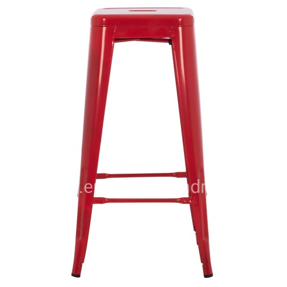 BAR STOOL MELITA-PRO HM8642.44 METAL IN RED 43x43x78Hcm.