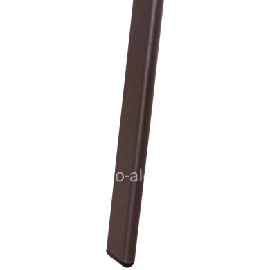 OUTDOOR ARMCHAIR LEON HM5000.42 BROWN METAL FRAME & TEXTILENE-4PCS SET- 55x70x91Hcm.