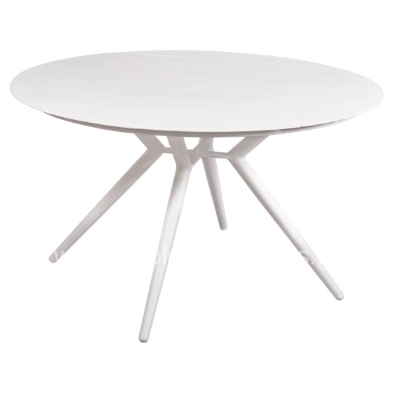 ROUND ALUMINUM TABLE HIGER HM6290.01 GREY Φ126x74Hcm.