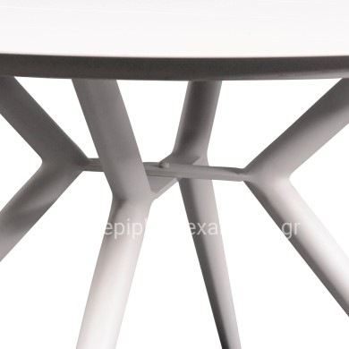 ROUND ALUMINUM TABLE HIGER HM6290.01 GREY Φ126x74Hcm.