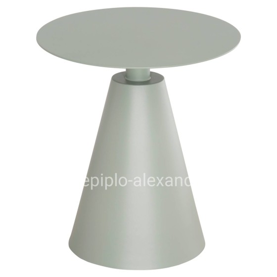 OUTDOOR ROUND SIDE TABLE SERA HM6270.06 ALUMINUM IN PISTACHIO GREEN Φ50x56Hcm.