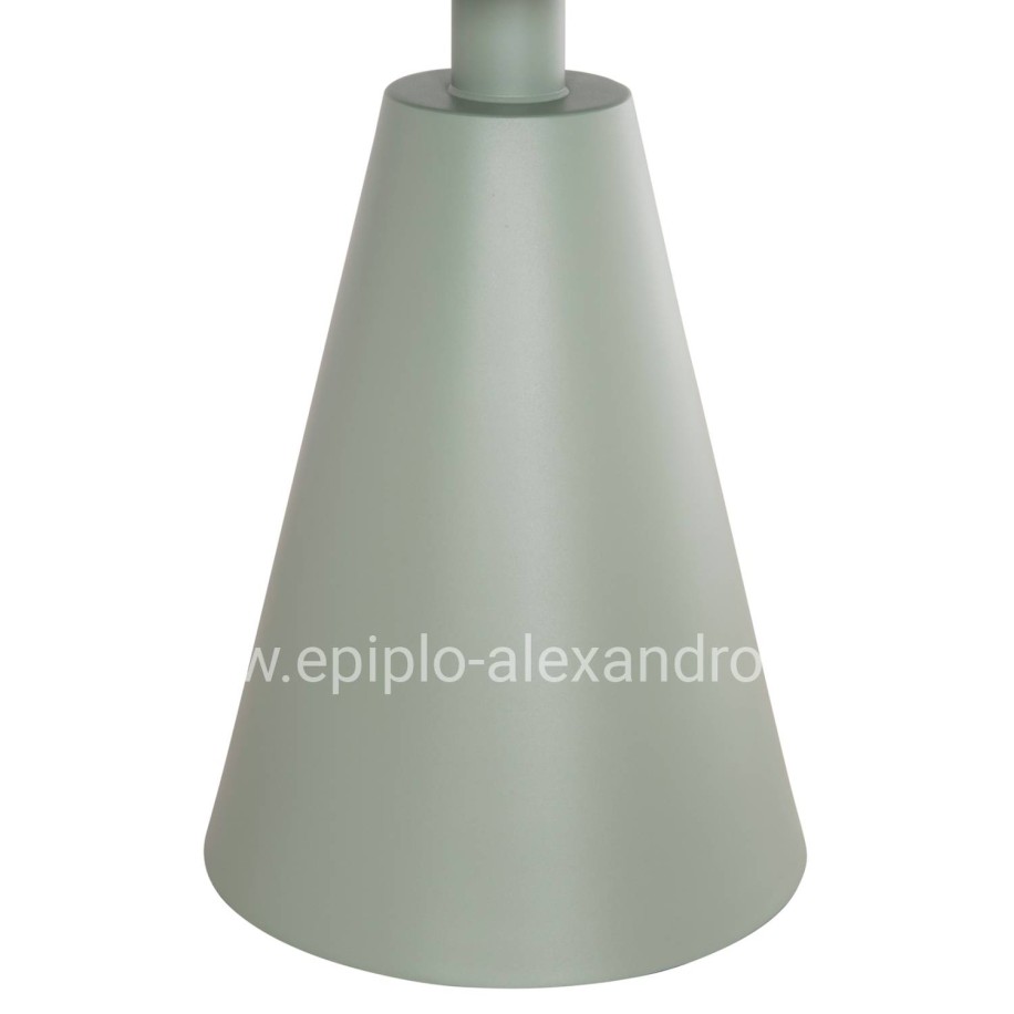 OUTDOOR ROUND SIDE TABLE SERA HM6270.06 ALUMINUM IN PISTACHIO GREEN Φ50x56Hcm.