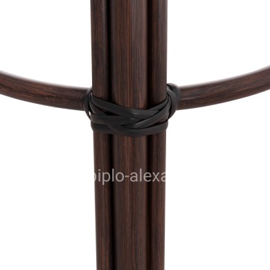 ΣΚΑΜΠΟ ΑΛΟΥΜΙΝΙΟΥ ΜΕΣ.ΥΨΟΥΣ CHINO HM6286.01 BAMBOO LOOK & TEXTILENE ΚΑΦΕ 43x43x65Υεκ