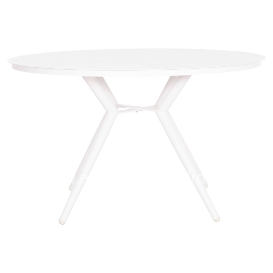 OUTDOOR TABLE ROUND HIGER HM6290.02 WHITE ALUMINUM Φ126Χ74Hcm.