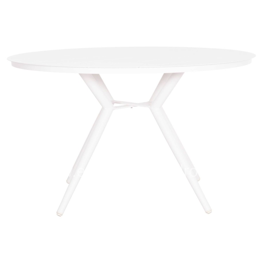OUTDOOR TABLE ROUND HIGER HM6290.02 WHITE ALUMINUM Φ126Χ74Hcm.