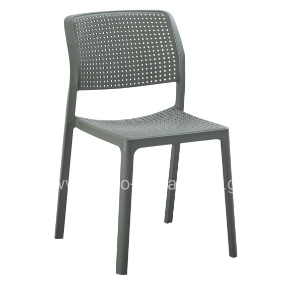 OUTDOOR DINING CHAIR COMFEE HM6101.05 POLYPROPYLENE IN DARK OLIVE GREEN 41x57x82Hcm.