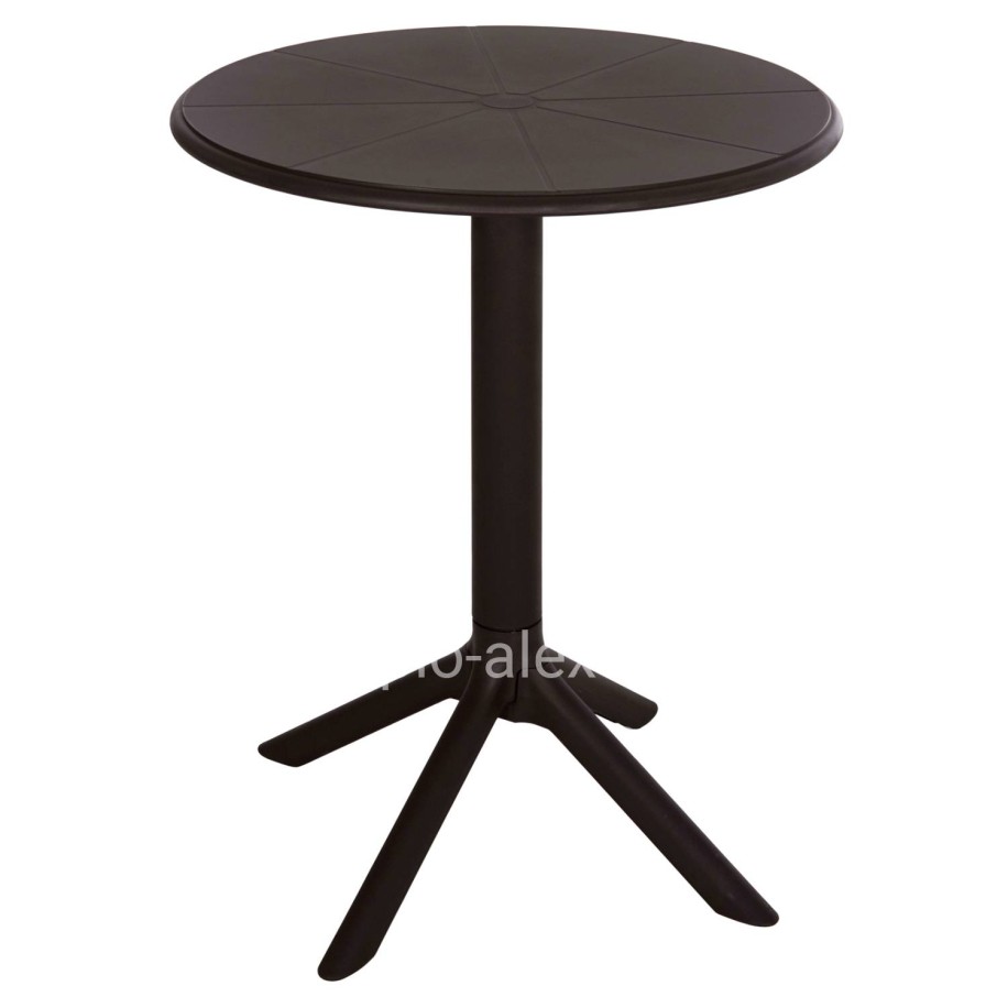 ROUND POLYPROPYLENE TABLE TERRIN HM6124.13 BROWN Φ60x75Hcm.