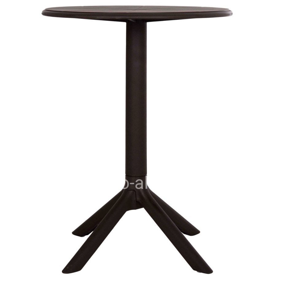 ROUND POLYPROPYLENE TABLE TERRIN HM6124.13 BROWN Φ60x75Hcm.