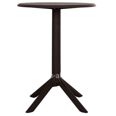 ROUND POLYPROPYLENE TABLE TERRIN HM6124.13 BROWN Φ60x75Hcm.