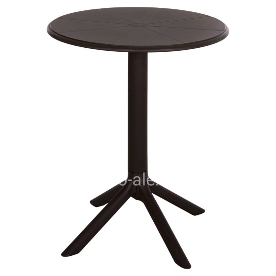 ROUND POLYPROPYLENE TABLE TERRIN HM6124.13 BROWN Φ60x75Hcm.