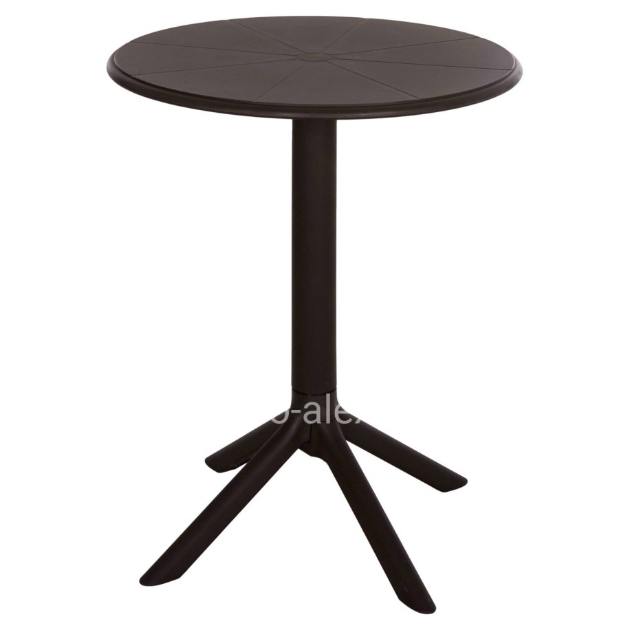 ROUND POLYPROPYLENE TABLE TERRIN HM6124.13 BROWN Φ60x75Hcm.