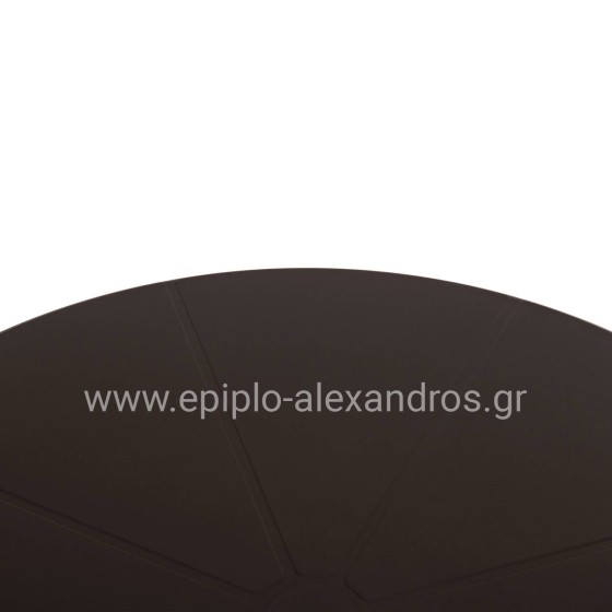 ΤΡΑΠΕΖΙ ΠΟΛΥΠΡΟΠΥΛΕΝΙΟΥ ΣΤΡΟΓΓΥΛΟ TERRIN HM6124.13 ΚΑΦΕ Φ60x75Υεκ.
