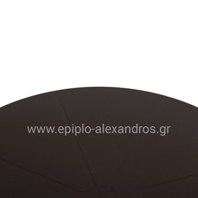 ΤΡΑΠΕΖΙ ΠΟΛΥΠΡΟΠΥΛΕΝΙΟΥ ΣΤΡΟΓΓΥΛΟ TERRIN HM6124.13 ΚΑΦΕ Φ60x75Υεκ.