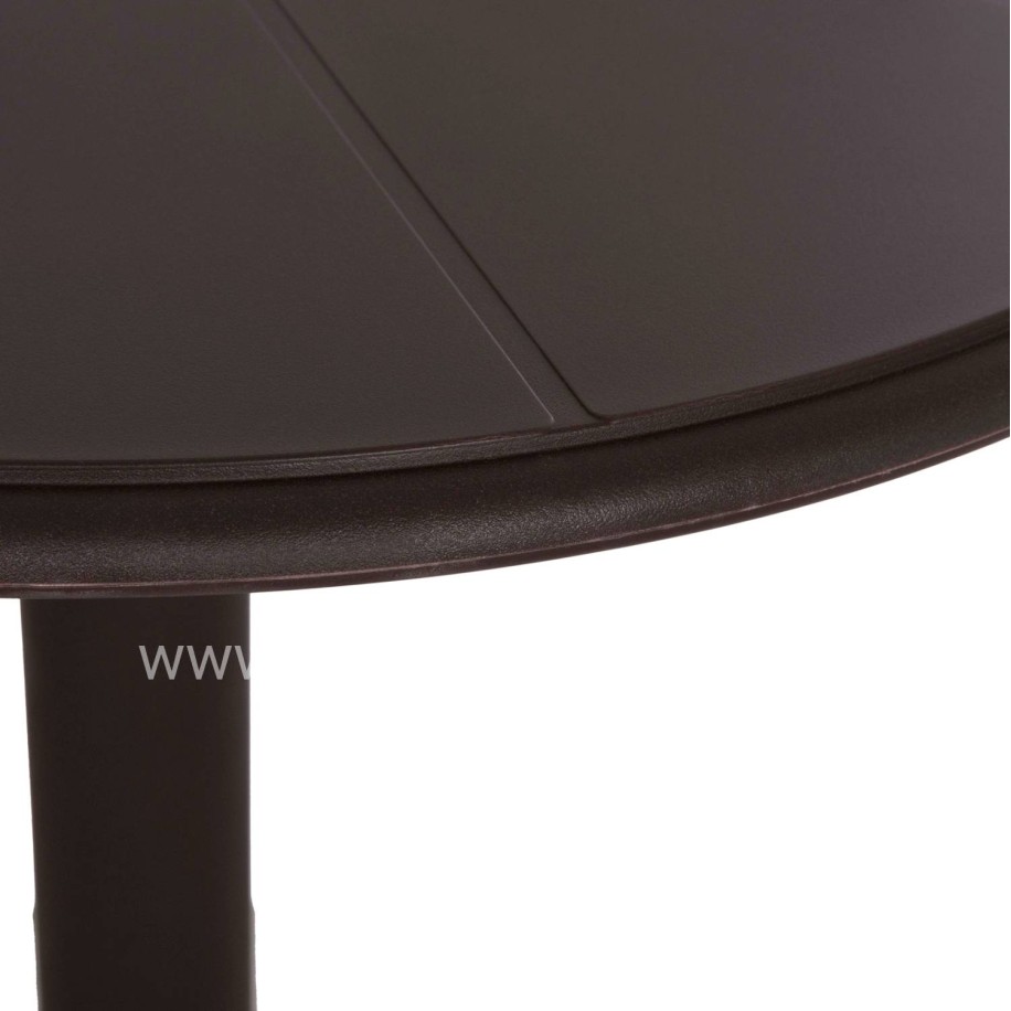 ROUND POLYPROPYLENE TABLE TERRIN HM6124.13 BROWN Φ60x75Hcm.
