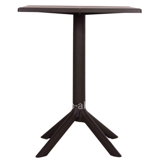 SQUARE POLYPROPYLENE TABLE TERRIN HM6125.13 BROWN 60x60x75Hcm.