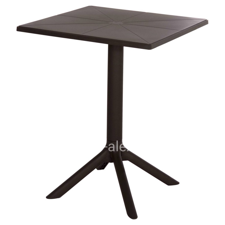 ΤΡΑΠΕΖΙ ΠΟΛΥΠΡΟΠΥΛΕΝΙΟΥ ΤΕΤΡΑΓΩΝΟ TERRIN HM6125.13 ΚΑΦΕ 60x60x75Υεκ.